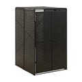 収納ボックス用ラタン製布団ラック - 80 x 60 x 140