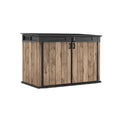 屋外用収納ボックス 木材と金属製 - 150 x 75 x 80