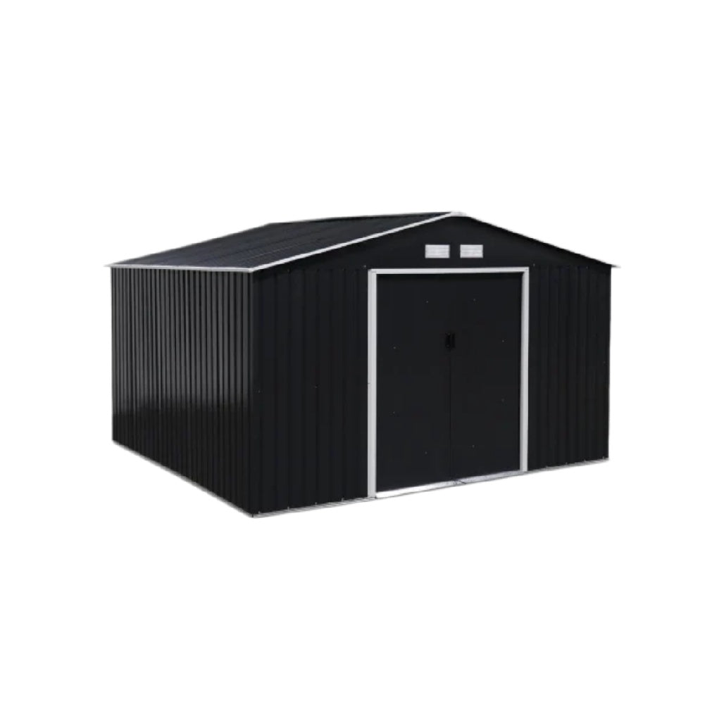 金属仓库小屋 - 储藏园艺工具和设备 - 钢材 - 150 x 120 x 100